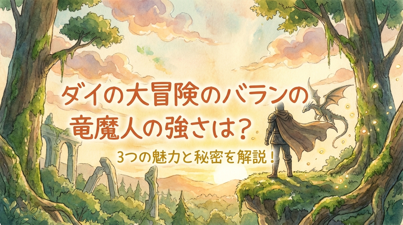 ダイの大冒険のバランの竜魔人の強さは？3つの魅力と秘密を解説！