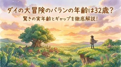 ダイの大冒険のバランの年齢は32歳？驚きの実年齢とギャップを徹底解説！