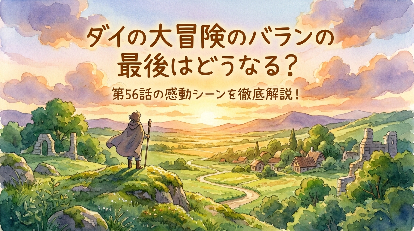 ダイの大冒険のバランの最後はどうなる？第56話の感動シーンを徹底解説！