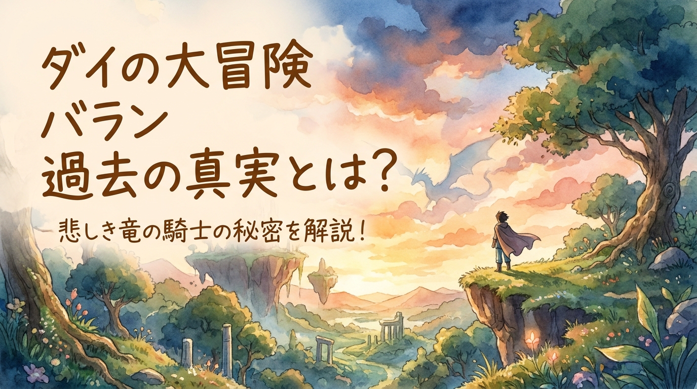 ダイの大冒険 バラン 過去の真実とは？悲しき竜の騎士の秘密を解説！