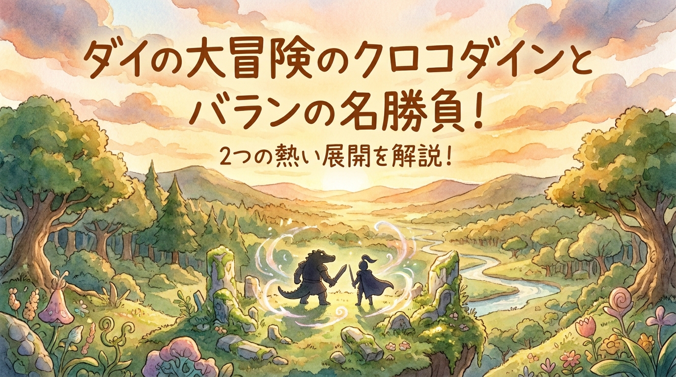 ダイの大冒険のクロコダインとバランの名勝負！2つの熱い展開を解説！