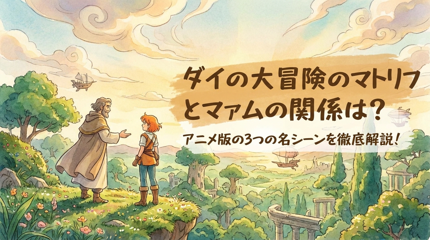 ダイの大冒険のマトリフとマァムの関係は?アニメ版の3つの名シーンを徹底解説!