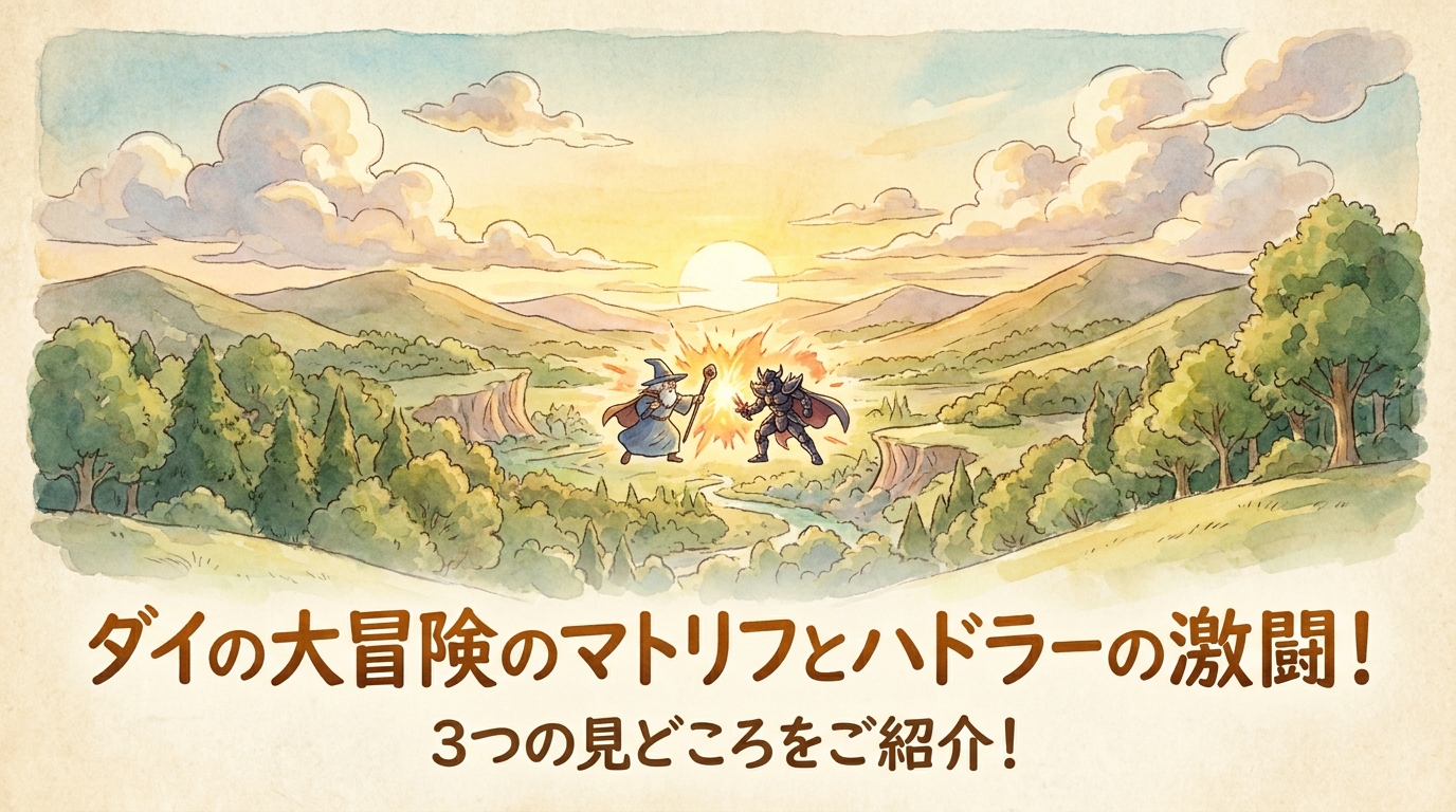 ダイの大冒険のマトリフとハドラーの激闘！3つの見どころをご紹介！