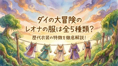 ダイの大冒険のレオナの服は全5種類？歴代衣装の特徴を徹底解説！
