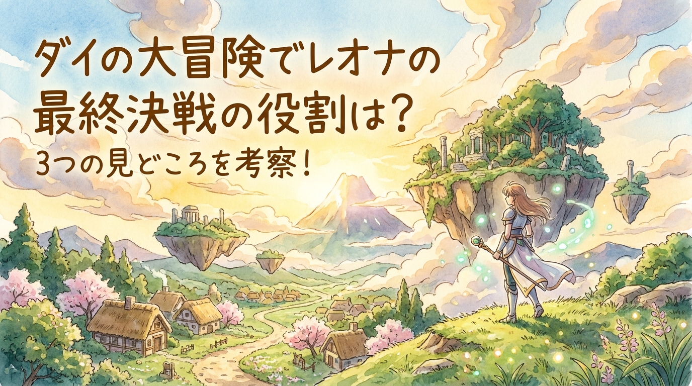 ダイの大冒険でレオナの最終決戦の役割は？3つの見どころを考察！